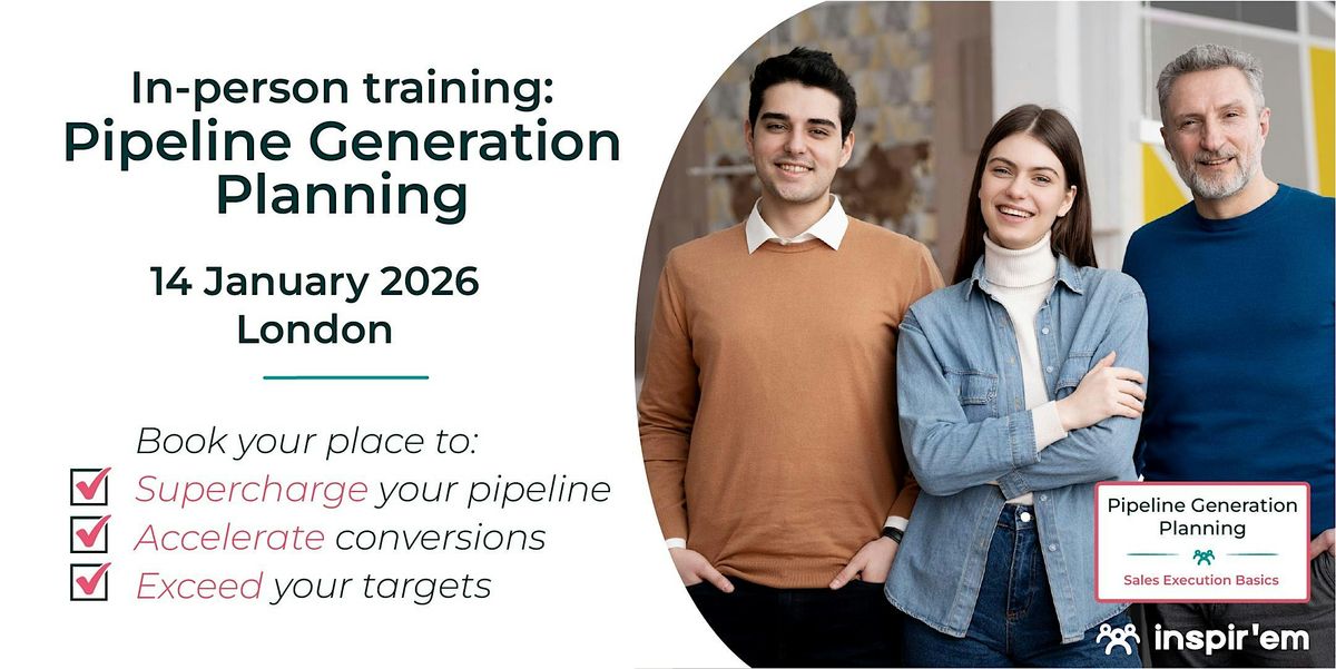 Pipeline Generation Planning using MEDDIC  - LIVE IN LONDON