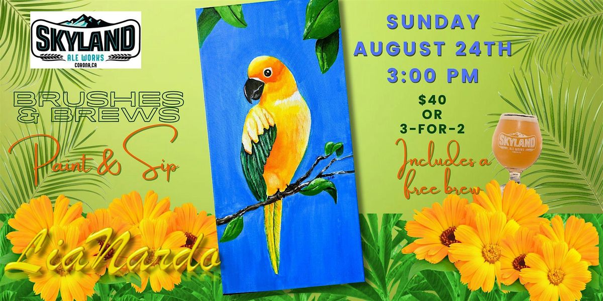 Brushes & Brews Paint & Sip at Skyland Ale Works