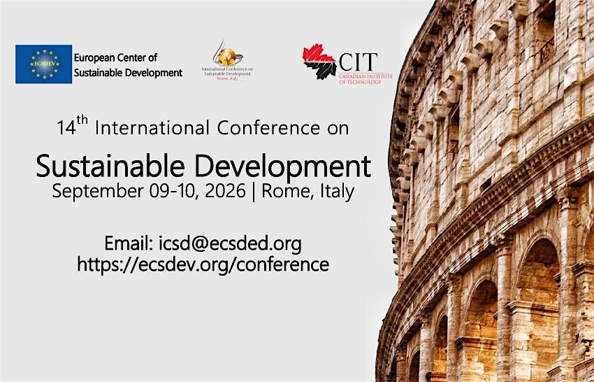 ICSD 2026 14th International Conference on Sustainable Development