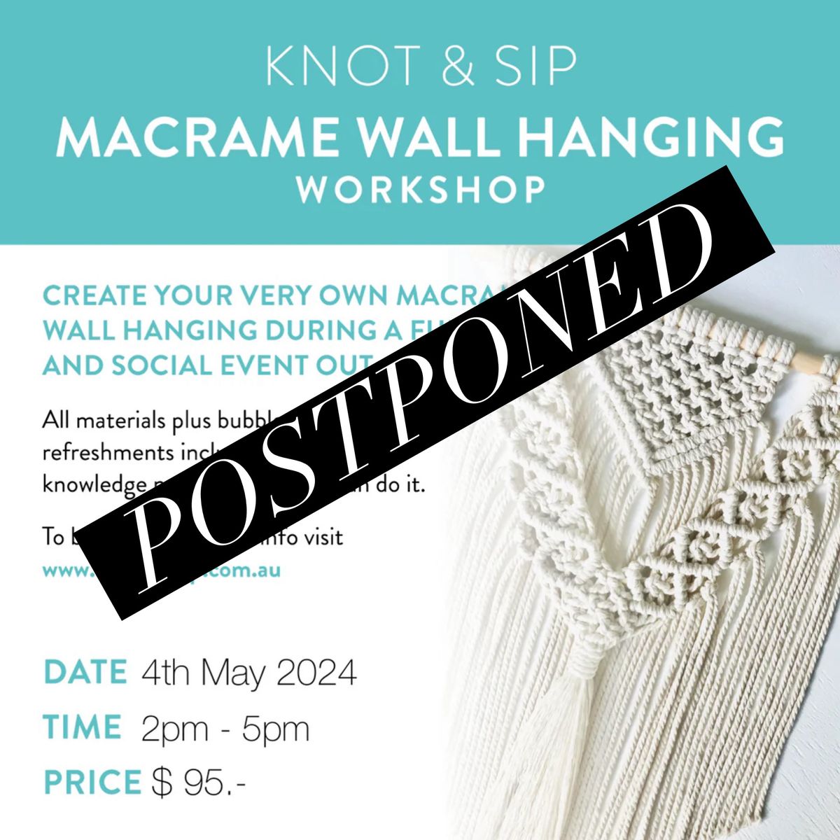 Macrame Wall Hanging Workshop