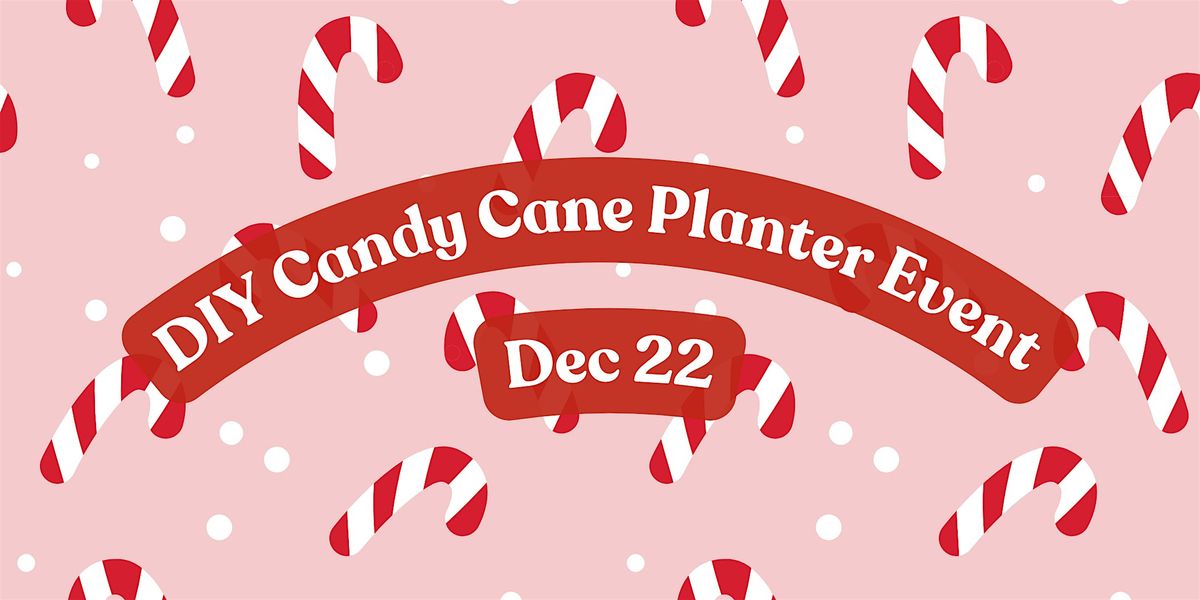 FREE DIY Candy Cane Planters