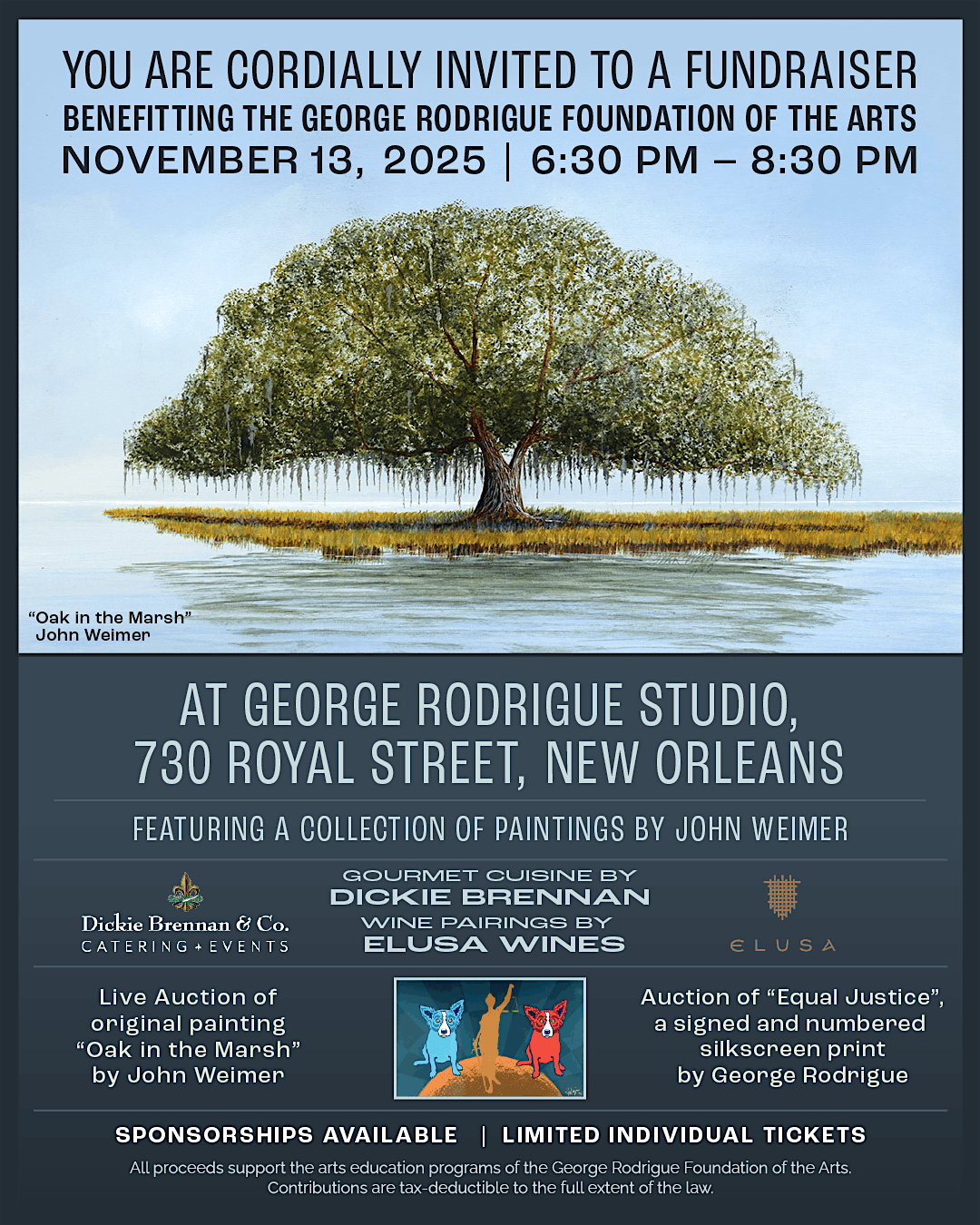 A Fundraiser for the George Rodrigue Foundation of the Arts