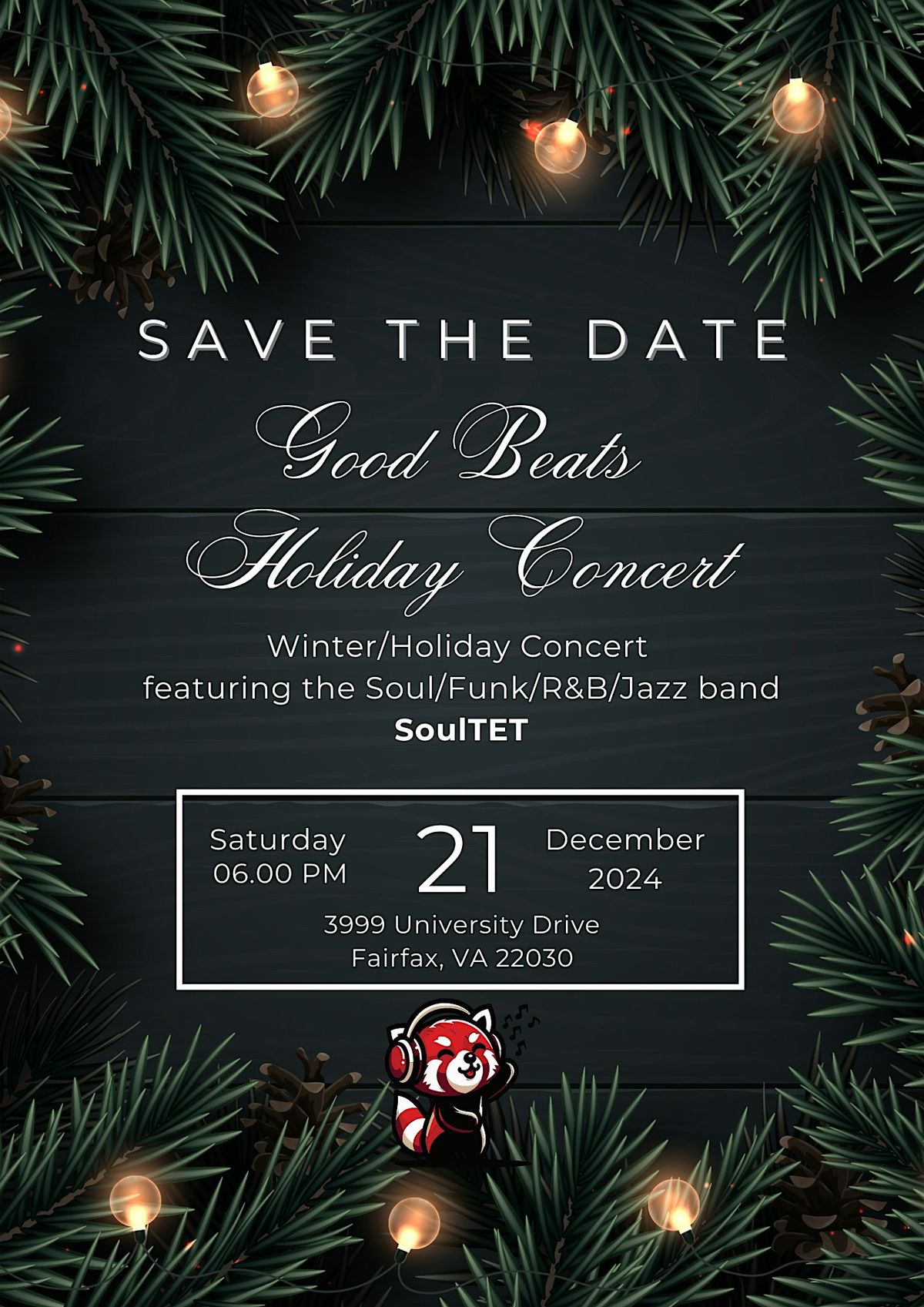 Winter Holiday Concert: Good Beats Ensemble featuring SoulTET