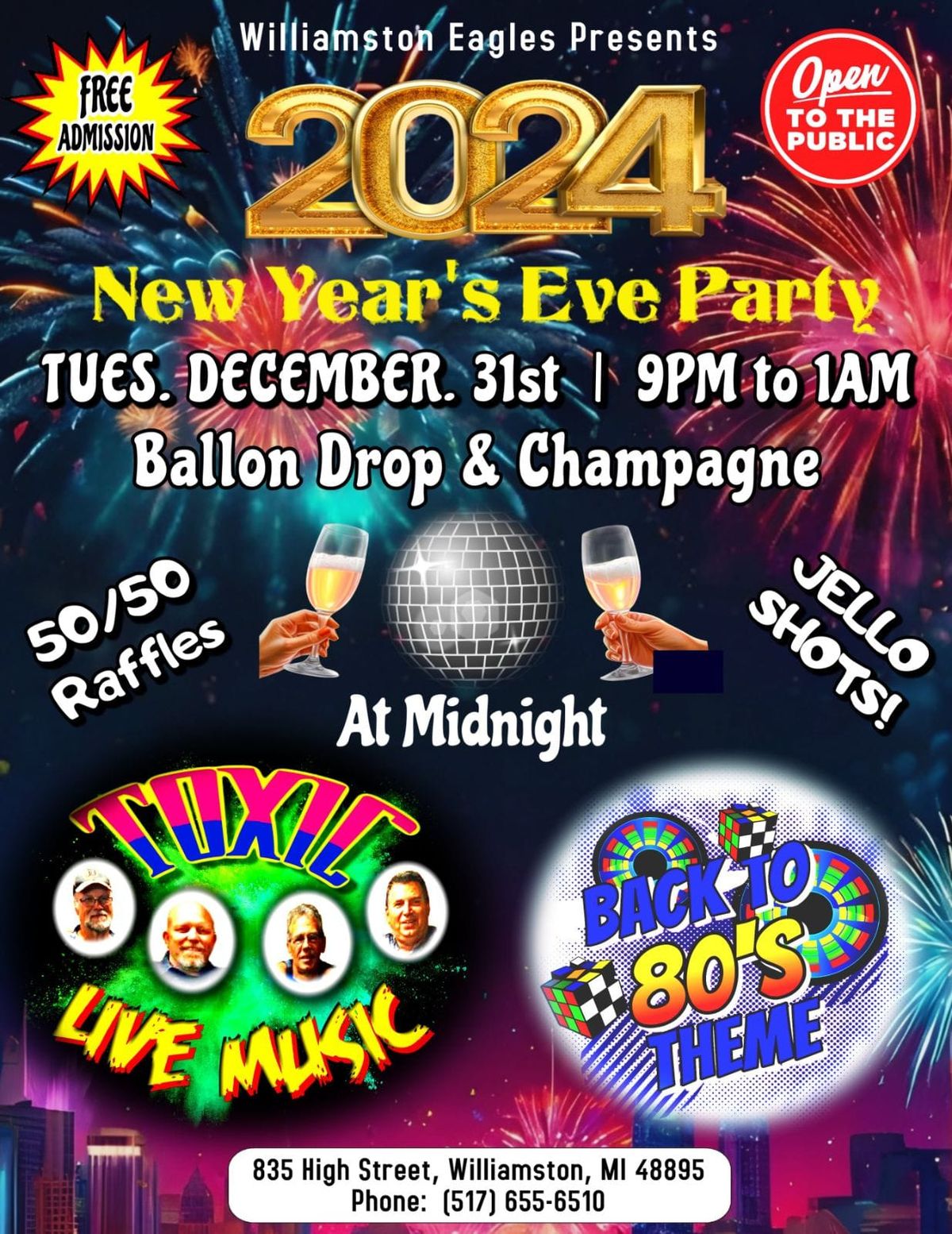 New Years Eve Party Williamston Eagles