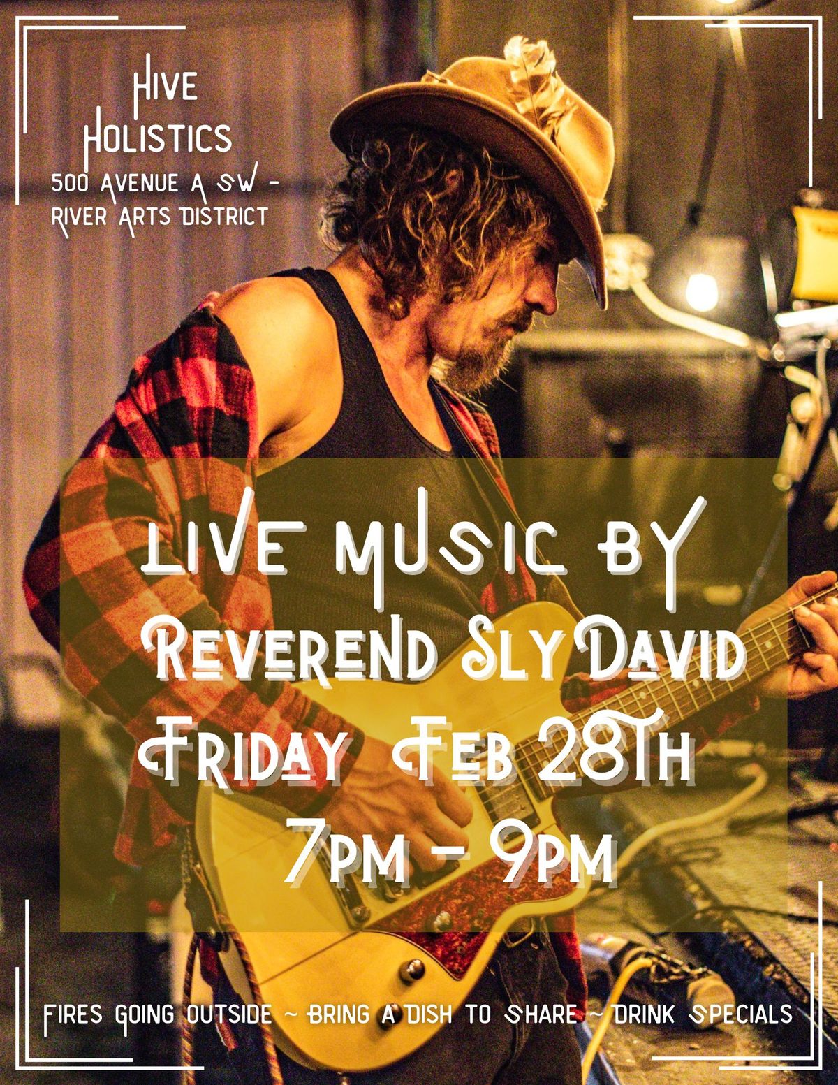 Reverend Sly David Live Music at The Hive