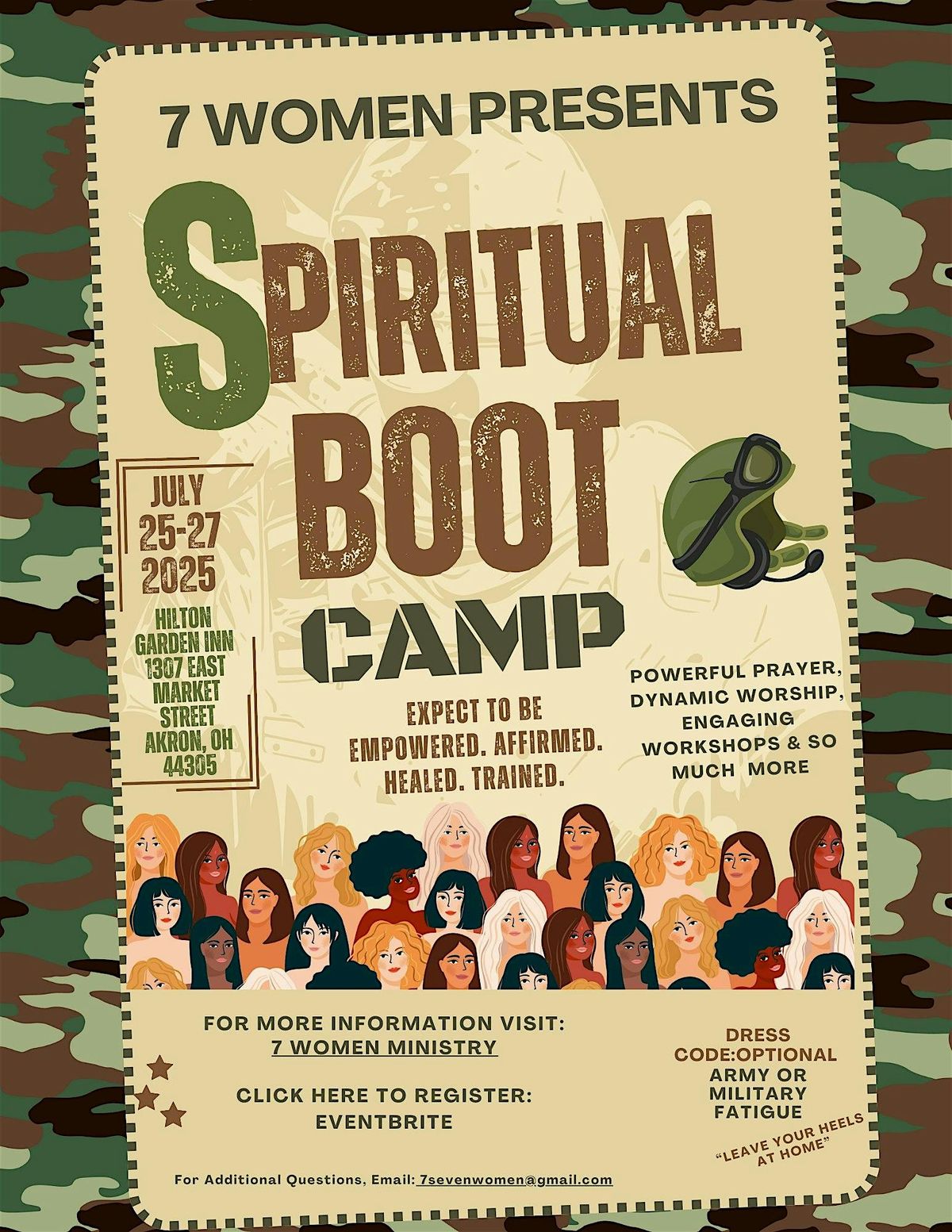 7 Women Ministry Presents: Spiritual Boot Camp