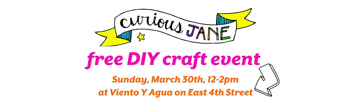 Free Craft Event with Curious Jane Long Beach