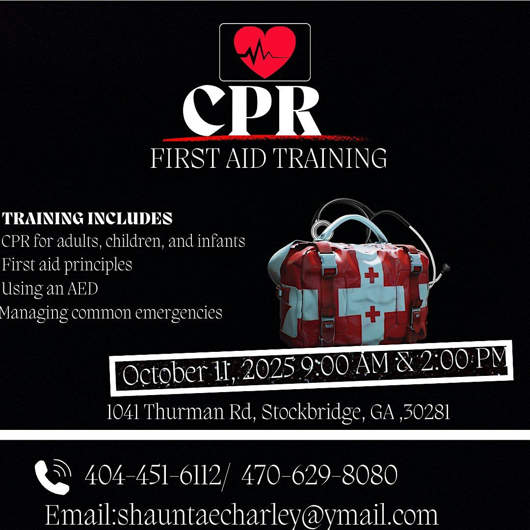 CPR & First Aid Training - Stockbridge, GA \/ October 11, 2025