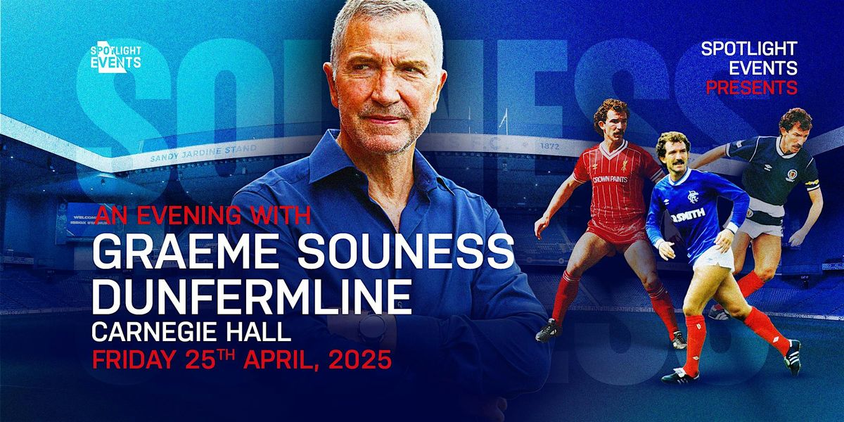 An evening with Graeme Souness at Carnegie Hall, Dunfermline