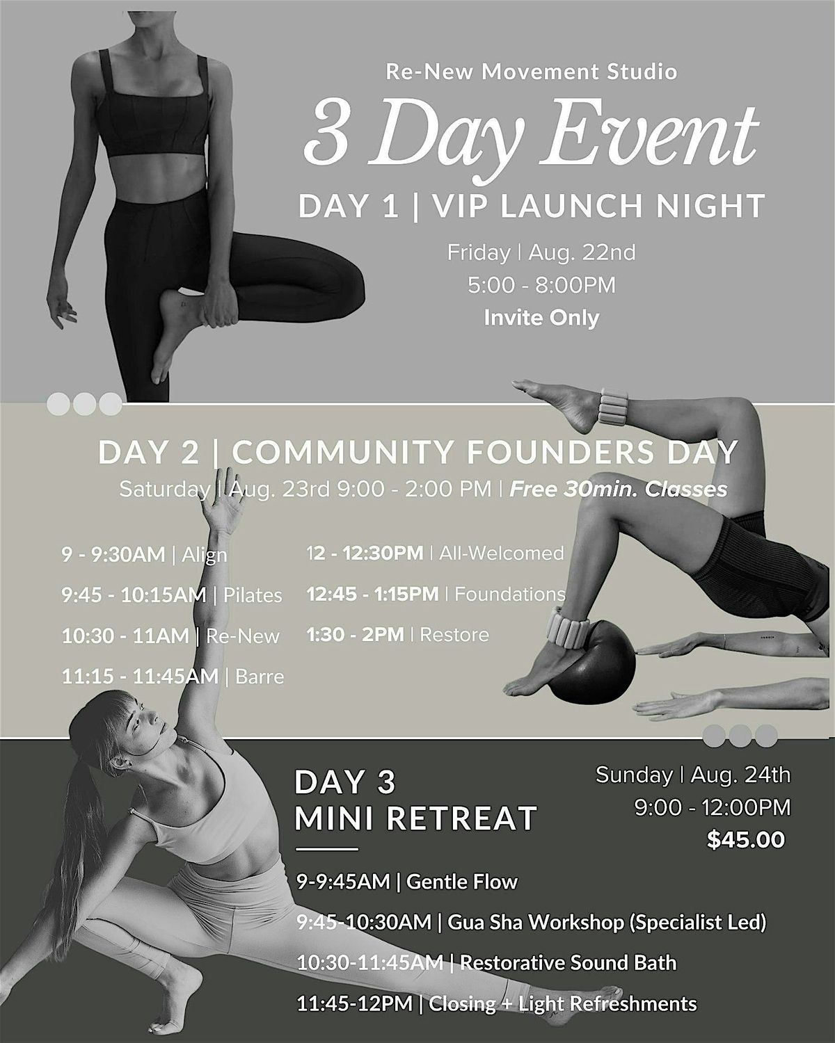 Re-New Movement Studio: Community Founders Day + Free Classes | Day 2