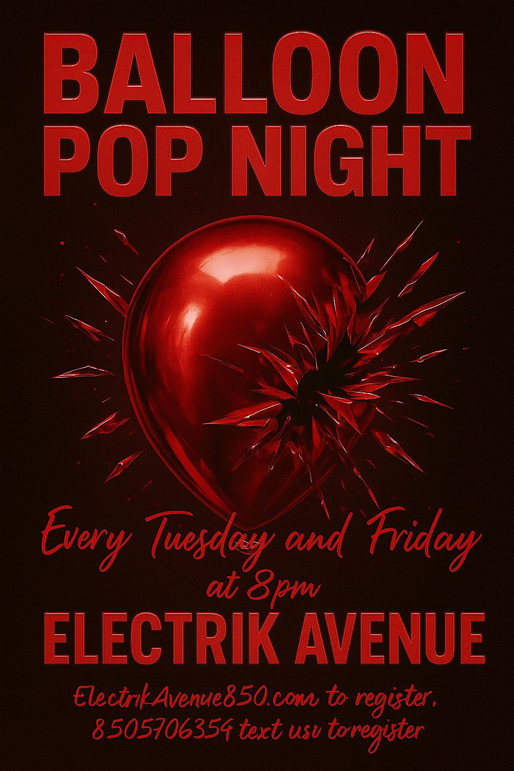 Red Ballon Pop & Speed Dating Night