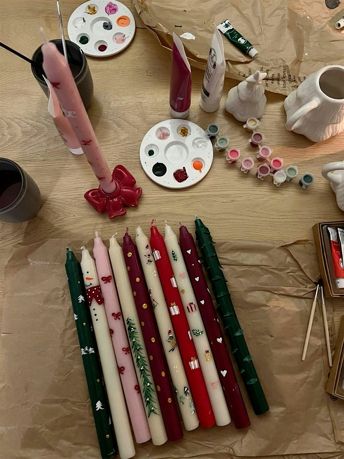 Christmas Candle Painting