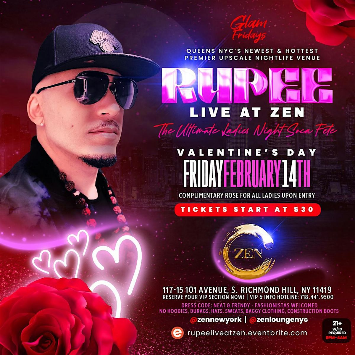 RUPEE LIVE AT ZEN! VALENTINE\u2019S DAY!