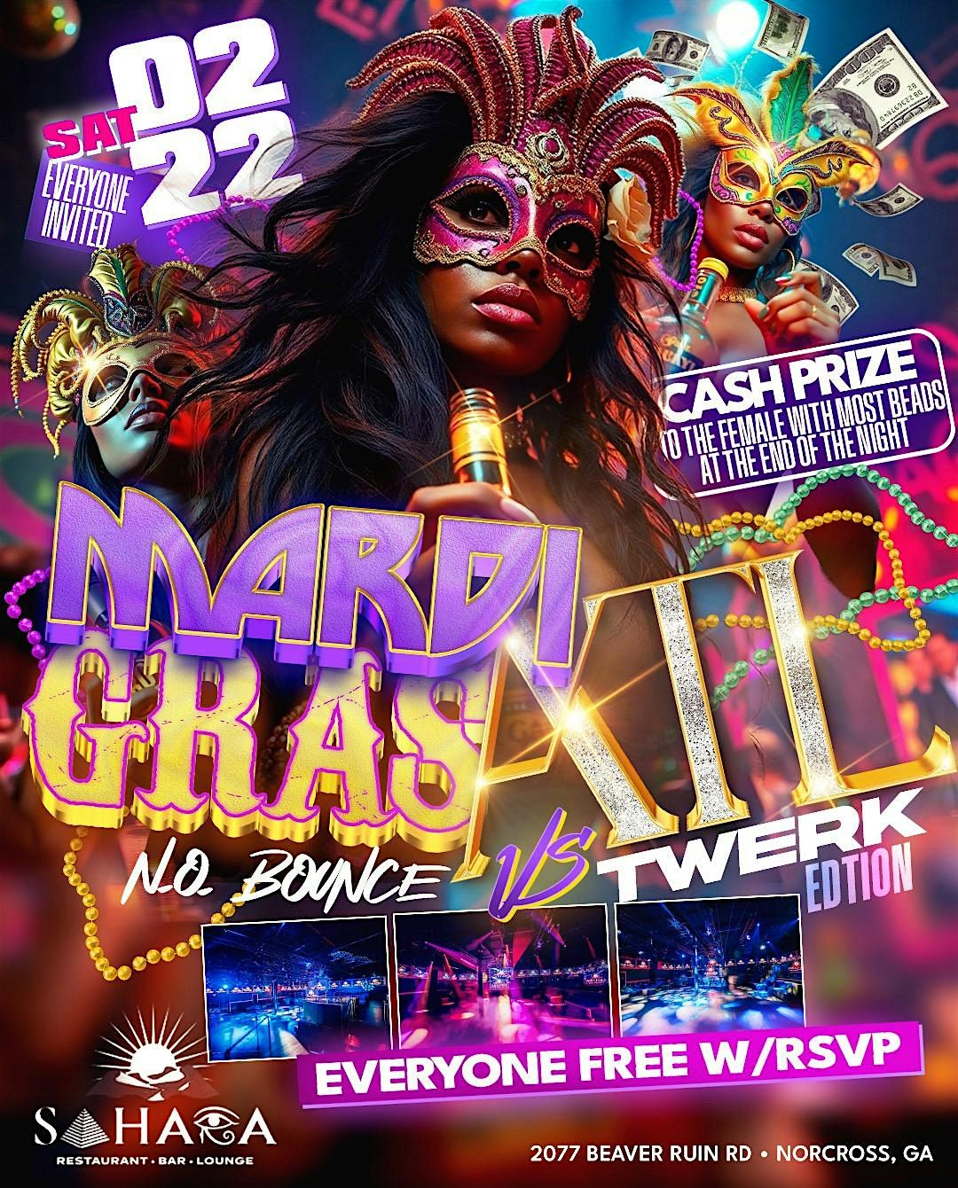 MARDIGRASATL (N.O. BOUNCE VS TWERK EDITION) EVERYONE INVITED