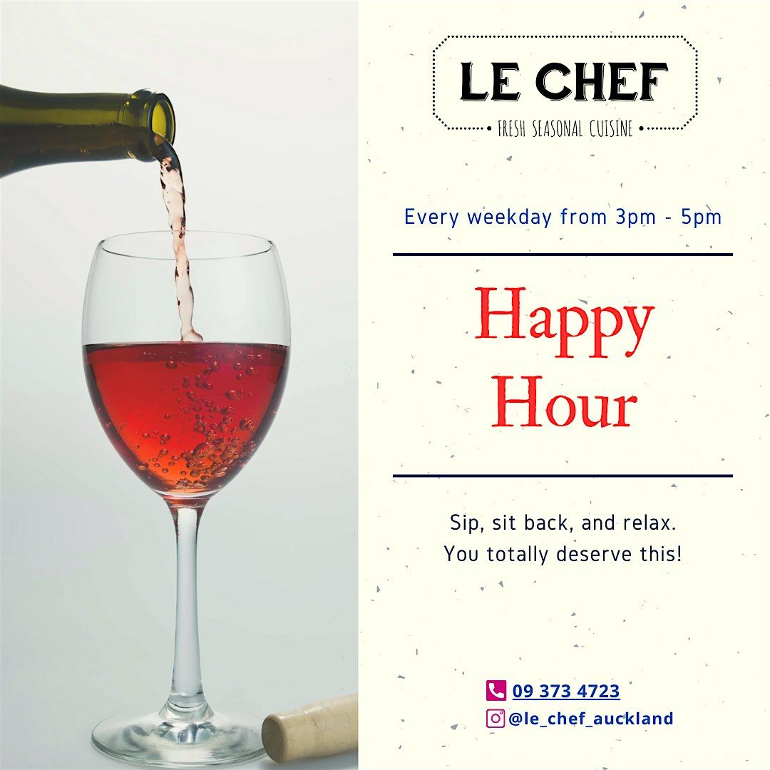 Happy Hour at Le Chef