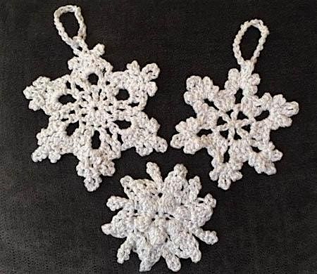 Crocheted Christmas Snowflakes