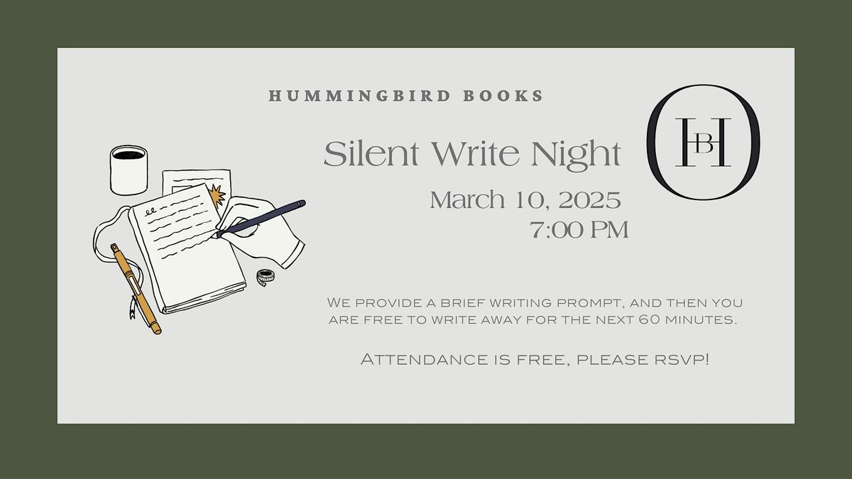 March Silent Write Night