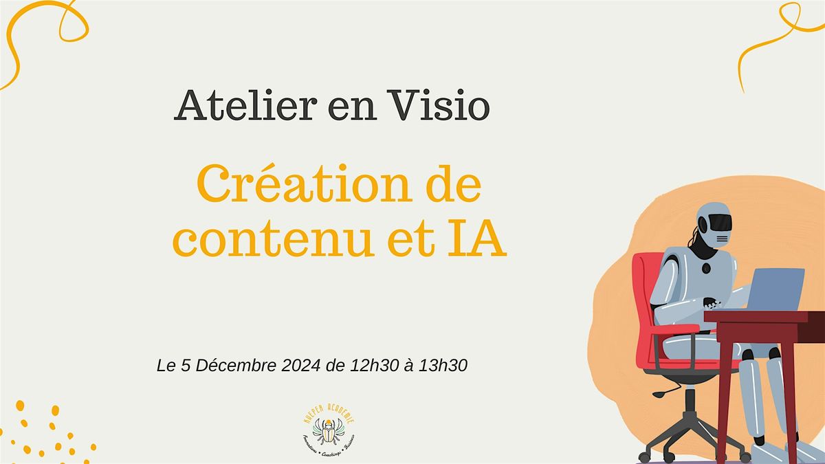 Visio - Cr\u00e9ation de contenu et Intelligence Artificielle (IA)