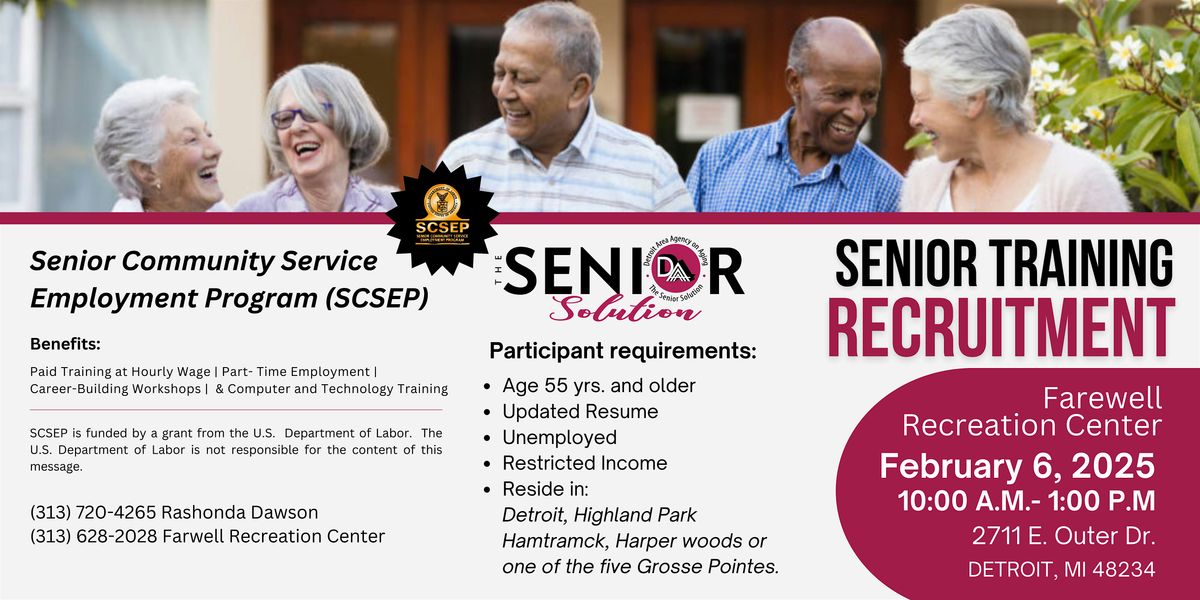 DAAA  Senior Training Recruitment - SCSEP