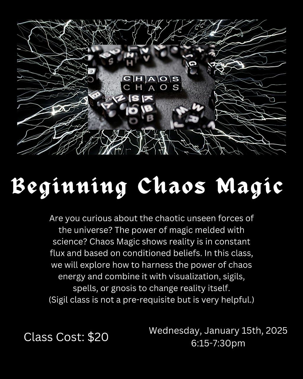 Chaos Magick Workshop with Sue Garcia