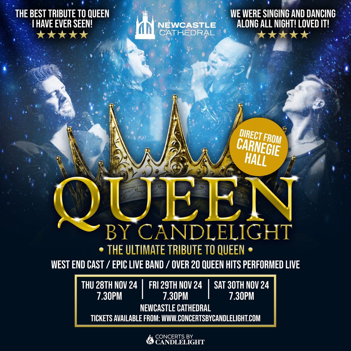 Queen By Candlelight At Newcastle Cathedral