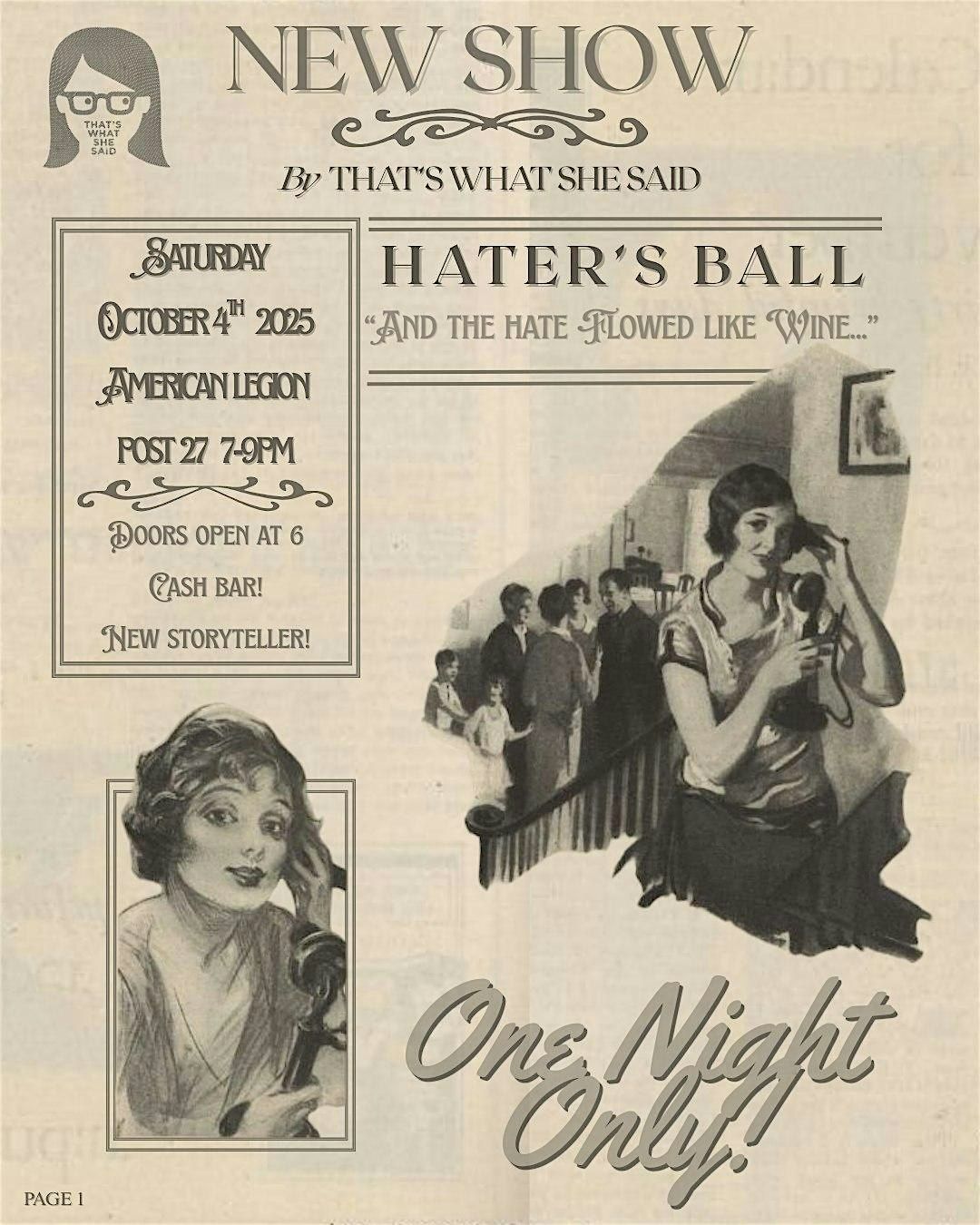 Hater's Ball