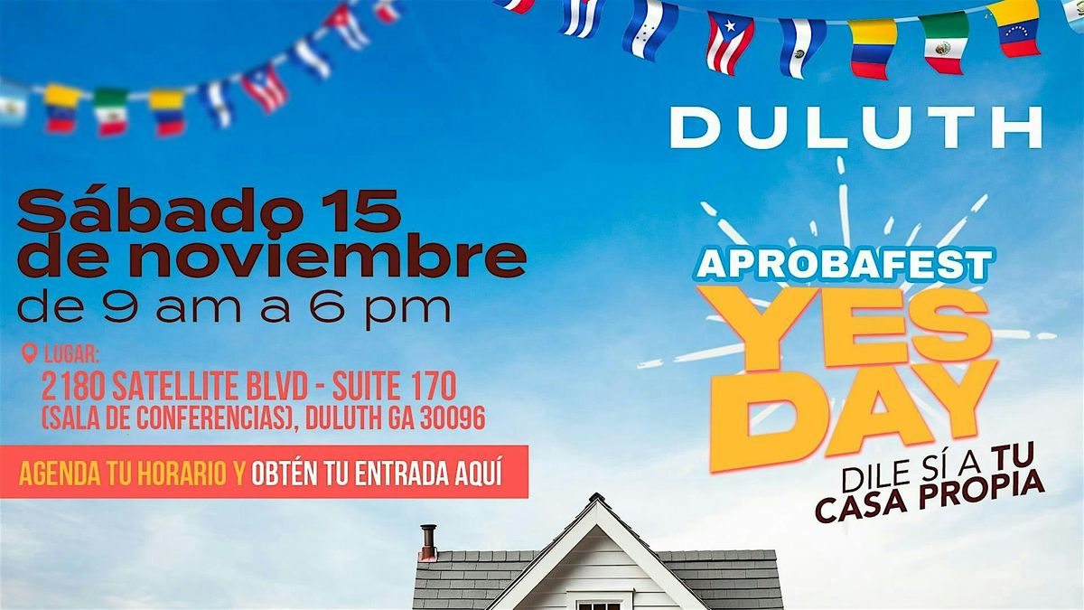 YES DAY Aprobafest  | Duluth | 15 de Noviembre