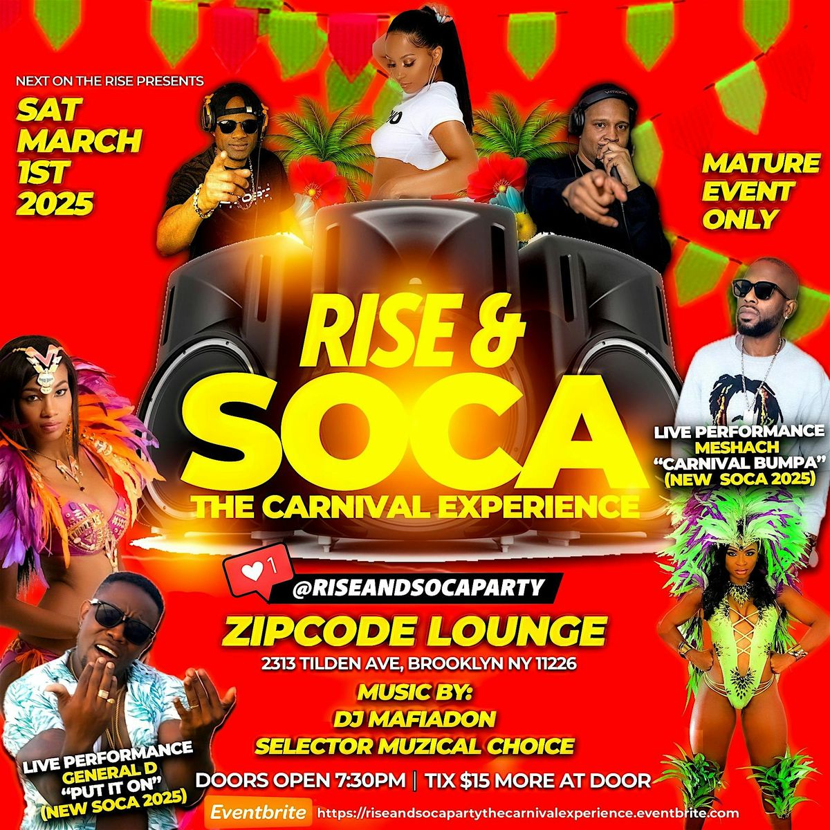 RISE & SOCA PARTY - THE CARNIVAL EXPERIENCE