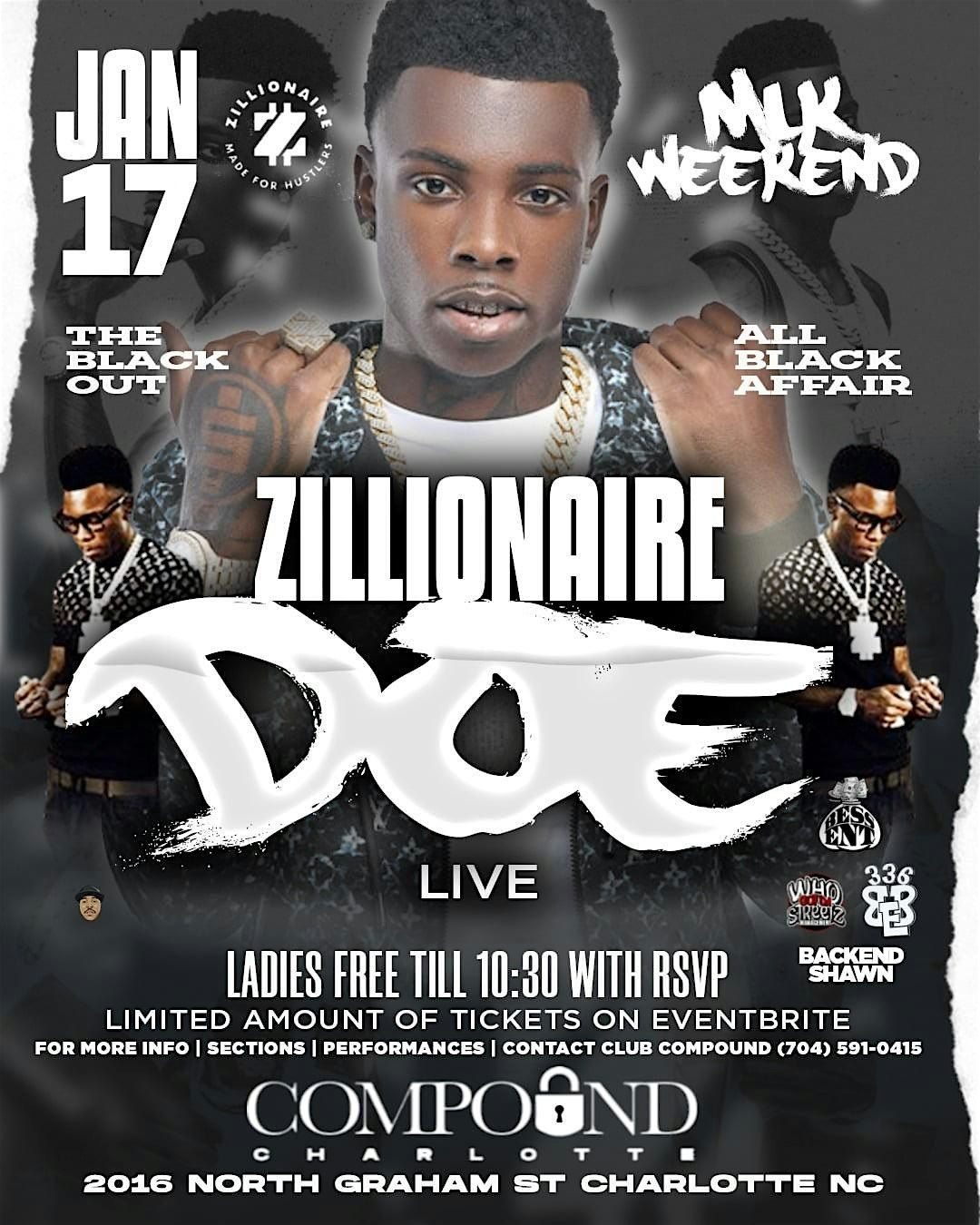 Zillionaire Doe Live \u201cAll Black Affair\u201d