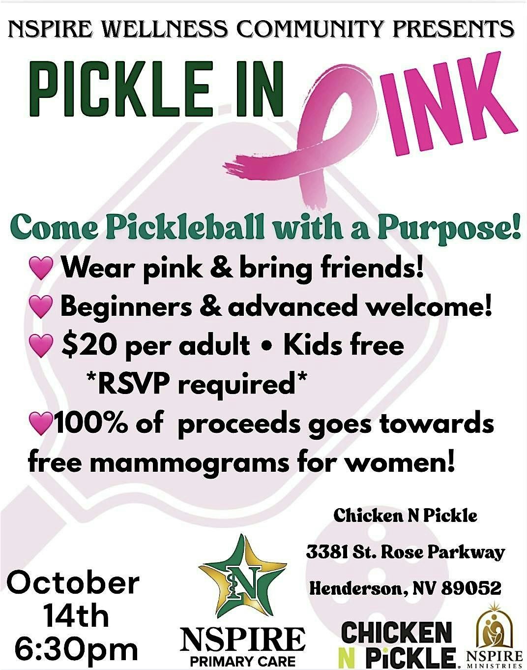 Pickleball in Pink!
