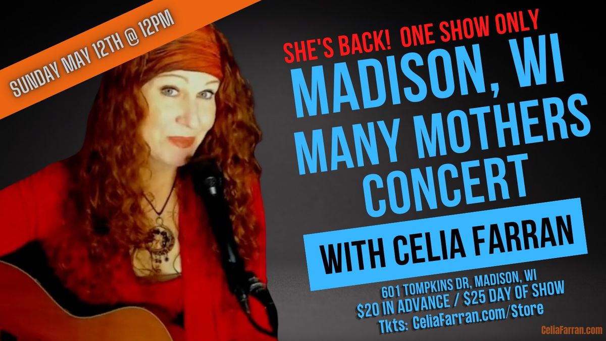 Unity of Madison Presents Many Mothers Concert with Celia Farran