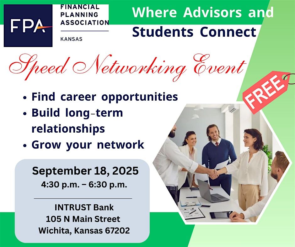 Career Speed Networking with FPA of Kansas