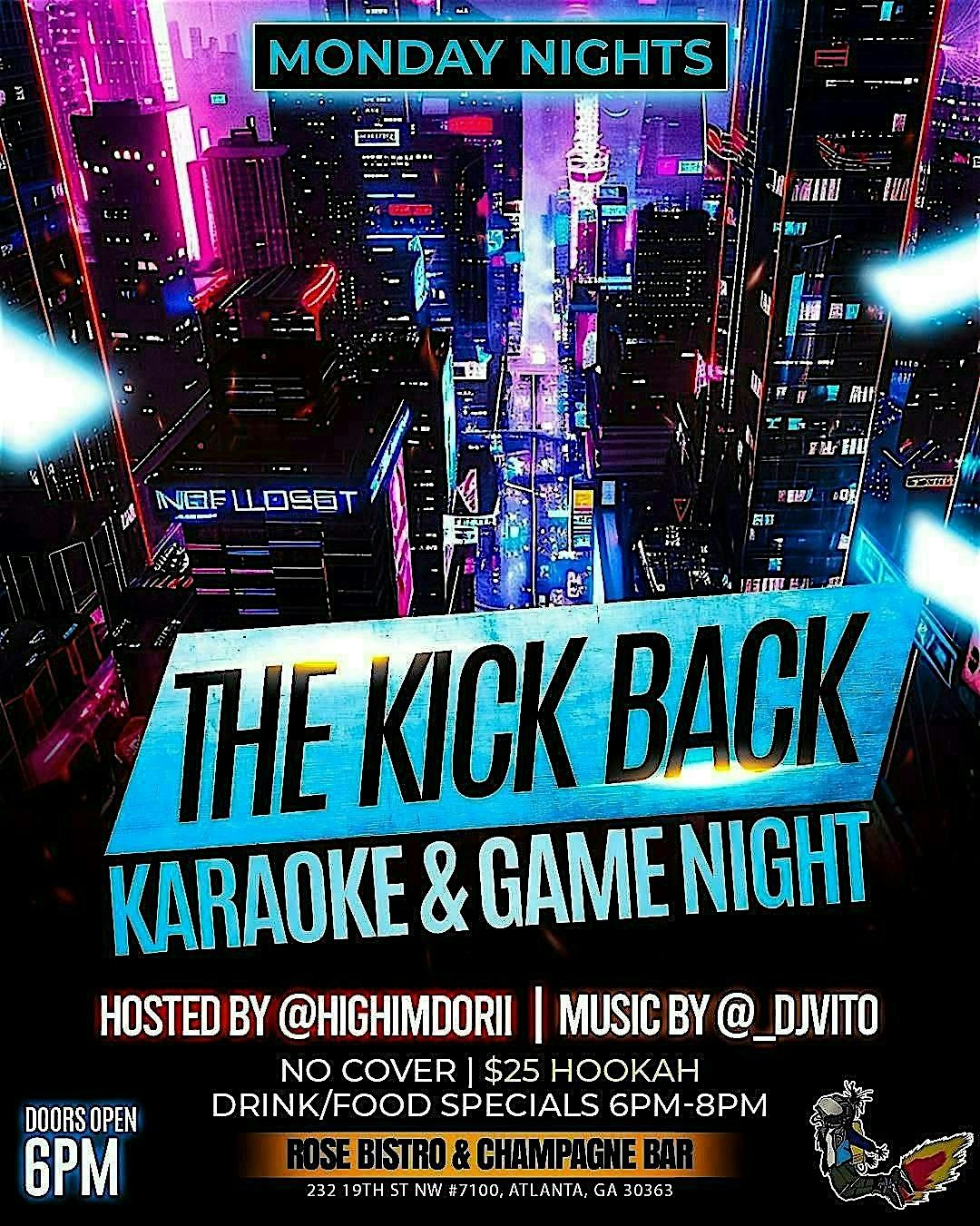 The Kick Back Karaoke & Game Night