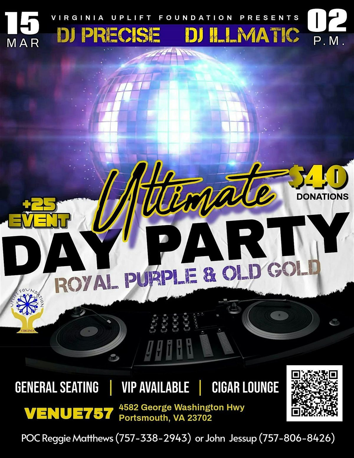 Royal Purple & Old Gold Ultimate Day Party 2025