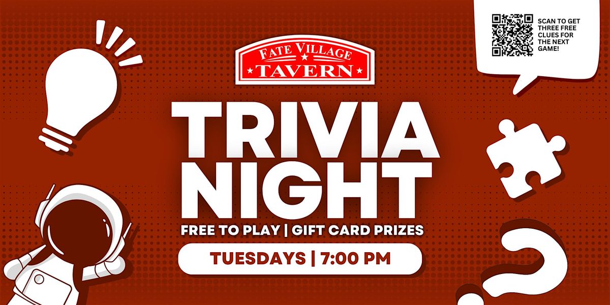 Trivia Night in Fate Village Tavern