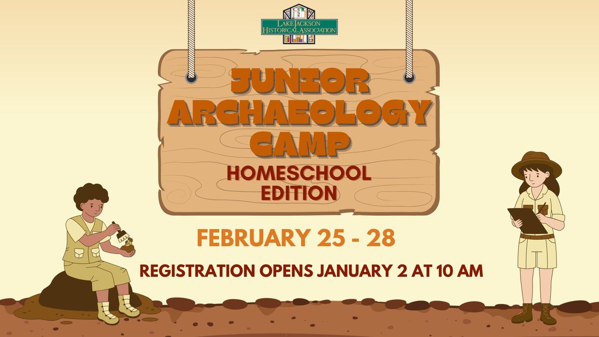 Junior Archaeology Camp: Homeschool Edition