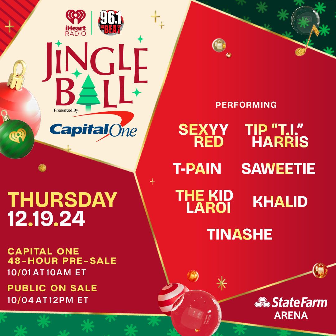 96.1 The Beat's Jingle Ball: Sexyy Red  T.I.  T-Pain  Saweetie & The Kid Laroi