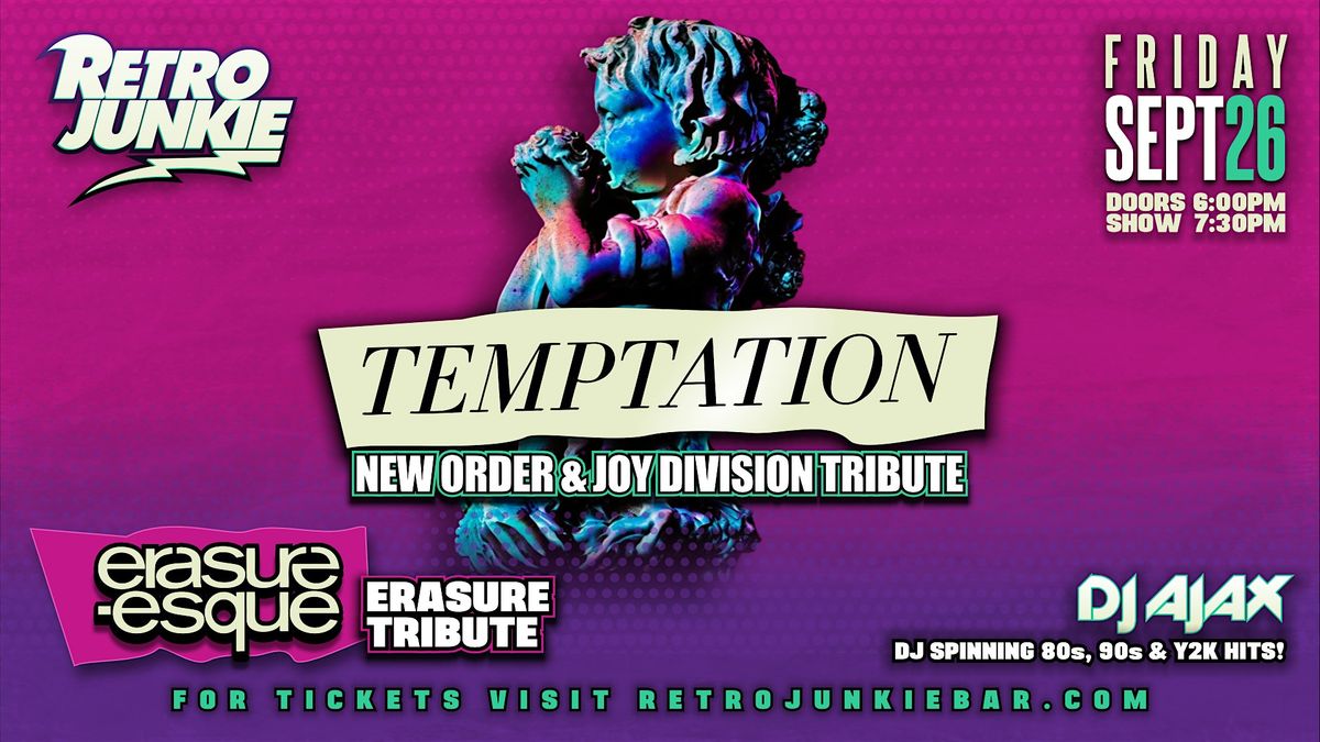 TEMPTATION (New Order Tribute) + ERASURE-ESQUE ( Erasure Tribute)... LIVE!