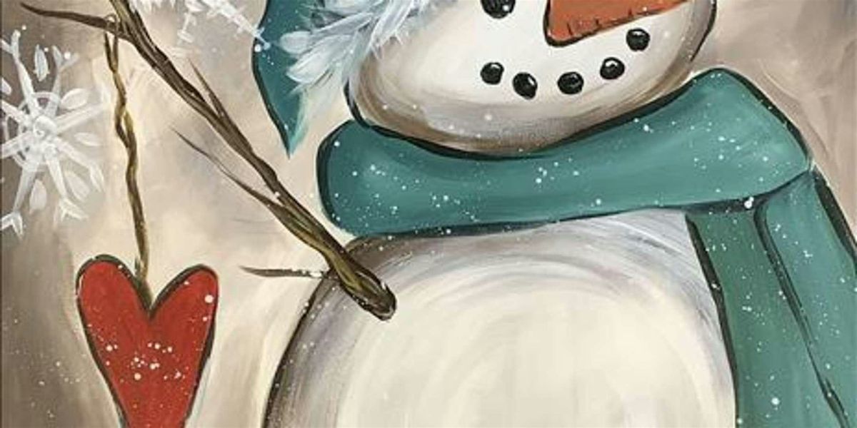 Serene Snowman - Paint and Sip by Classpop!\u2122