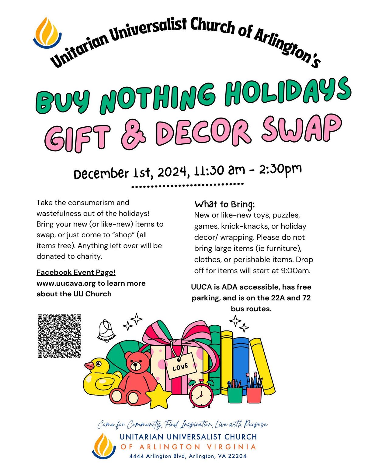 UUCA Buy Nothing Holiday Gift Market