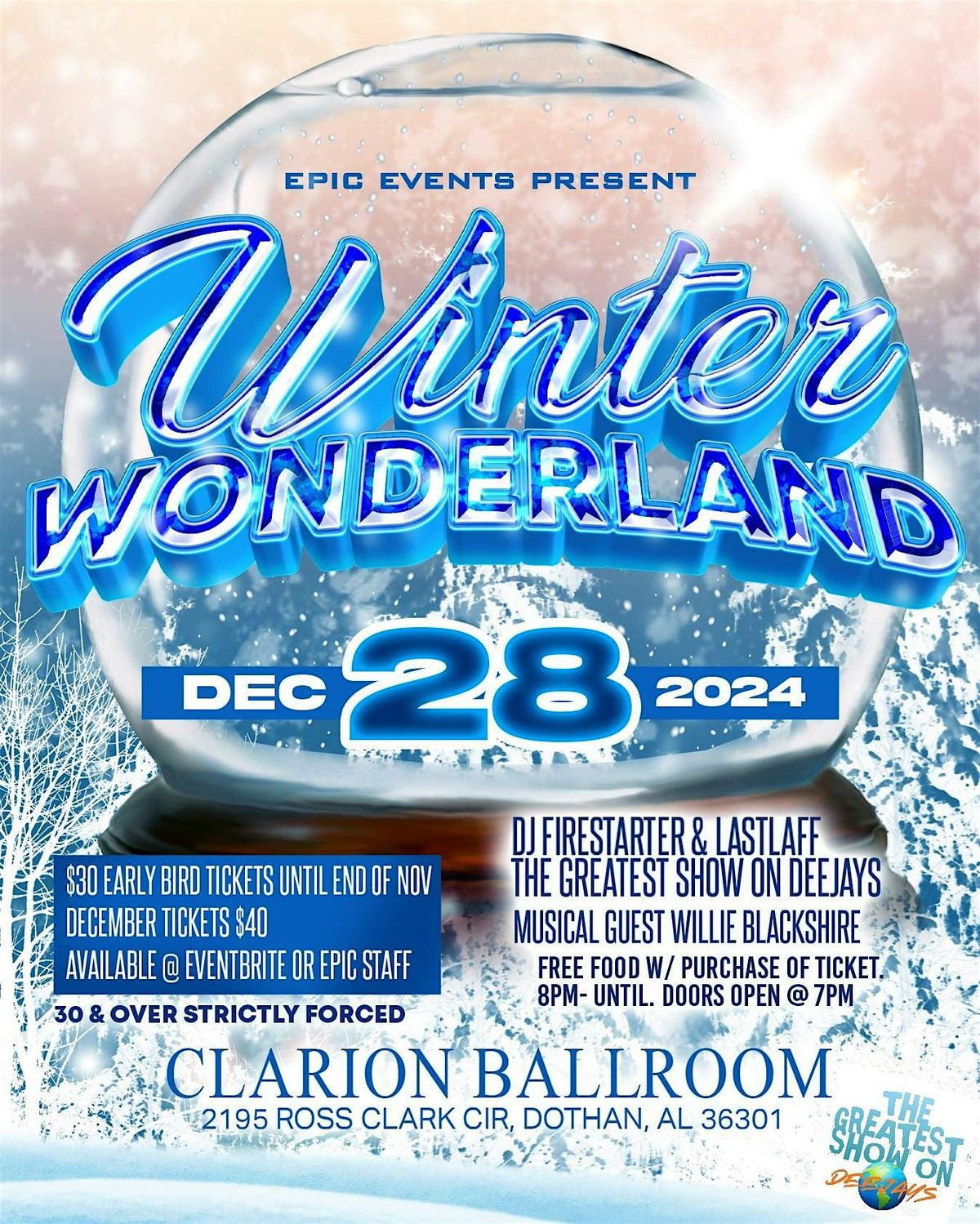 Epic Events present "WINTER WONDERLAND"