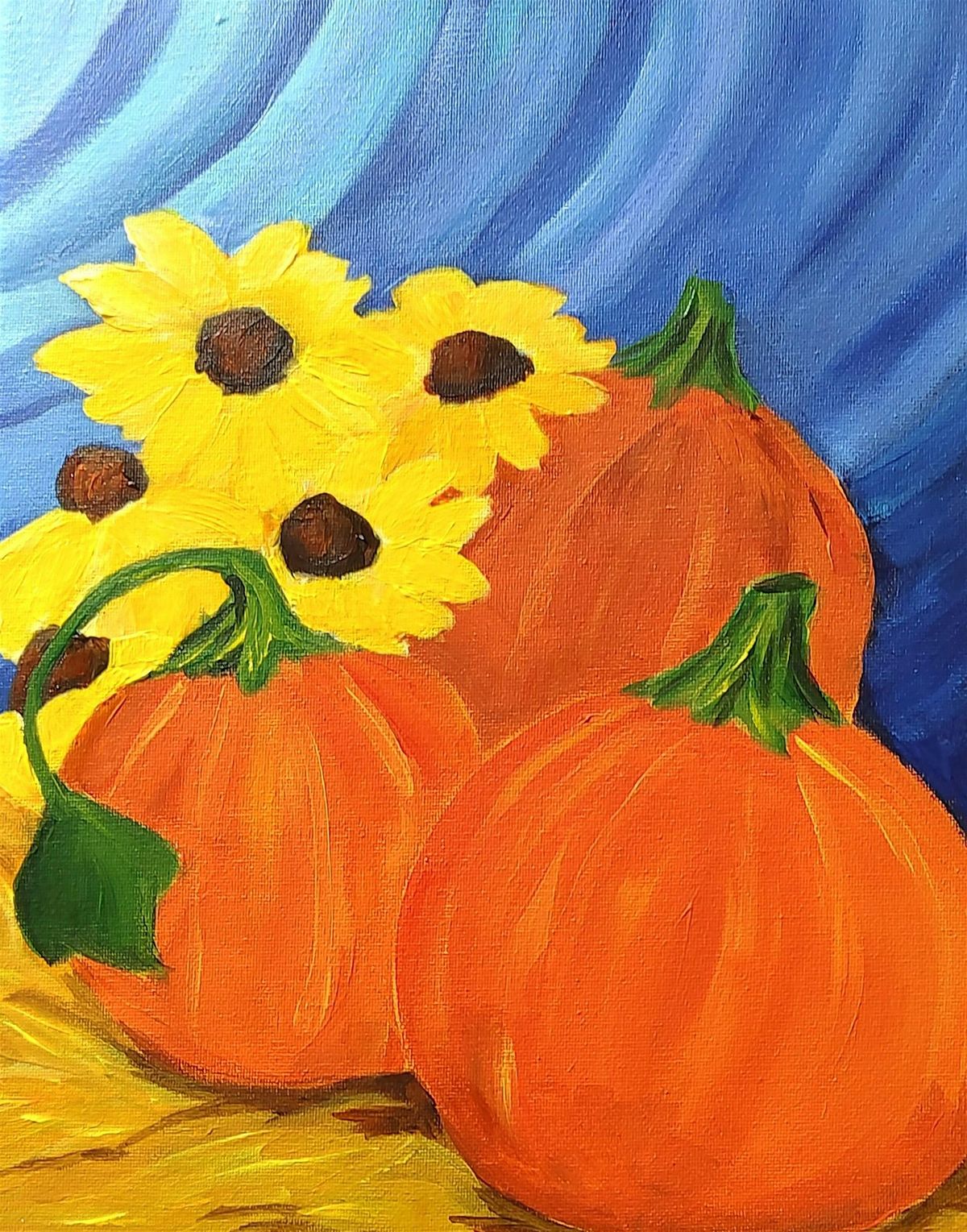 Pumpkin Paint and Sip at Leonardo's Pizzeria with Charlotte Spicer