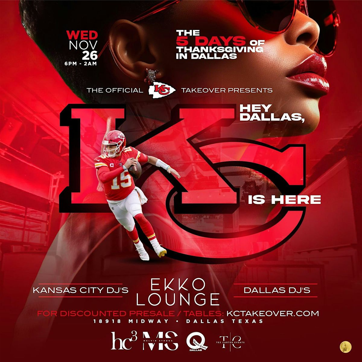 THE OFFICIAL KC TAKEOVER - PARTY PASS [4 EVENTS ONLY]