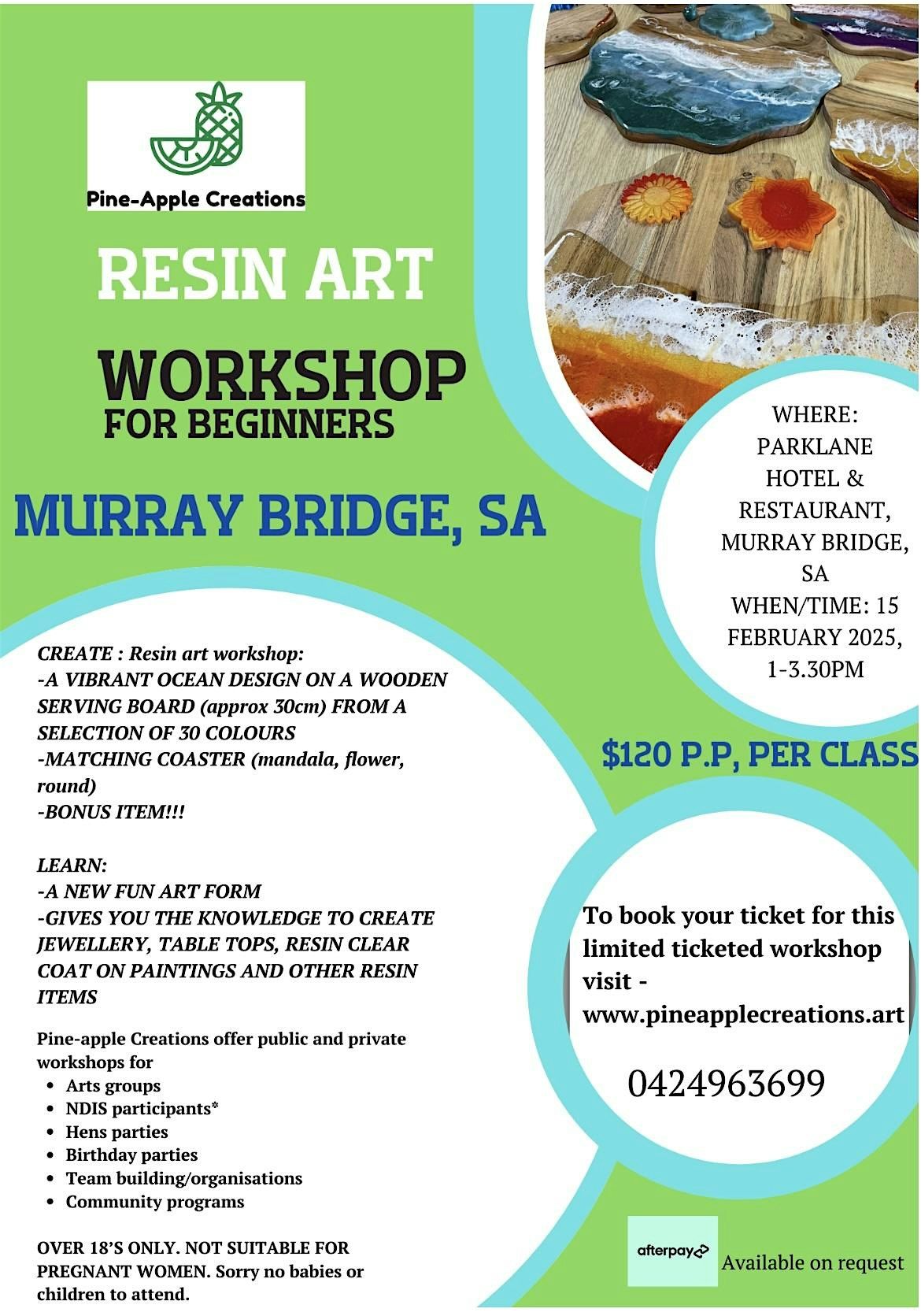 Resin art workshop (MURRAY BRIDGE)