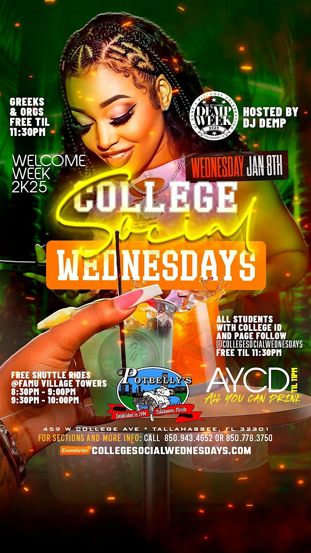 WELCOME WEEK: COLLEGE SOCIAL WEDNESDAYS