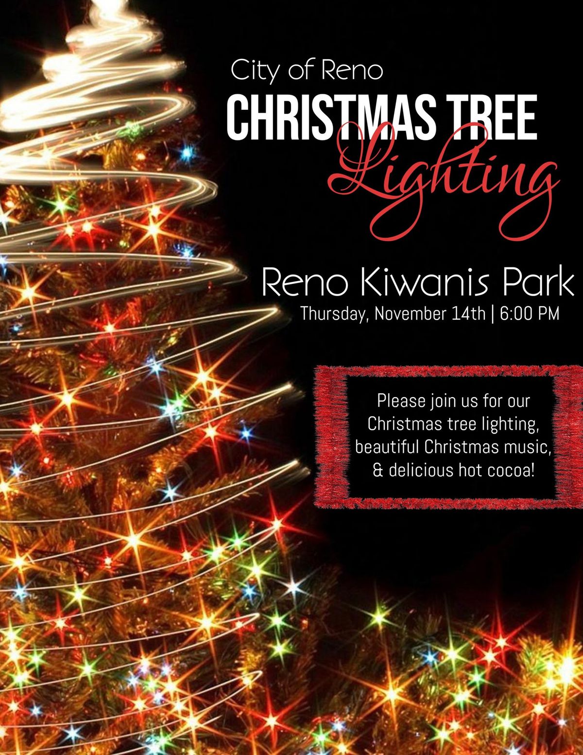 City of Reno Christmas Tree Lighting