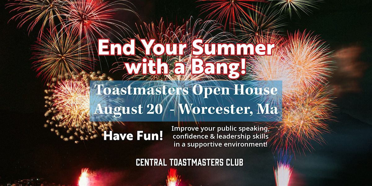 End Your Summer with a Bang!