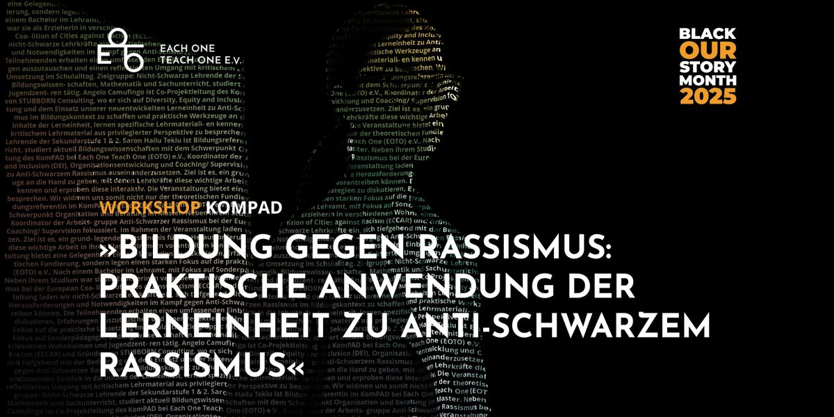 Bildung gegen Rassismus - Workshop