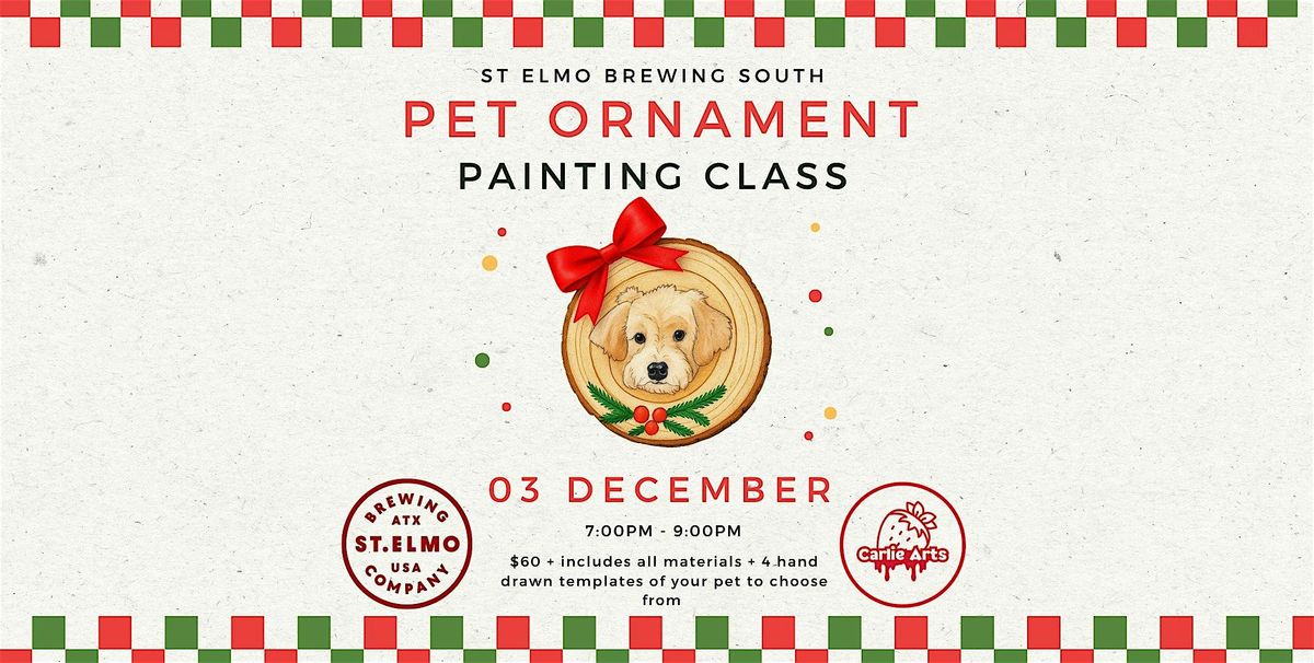 Paint Your Pet: Ornament Edition