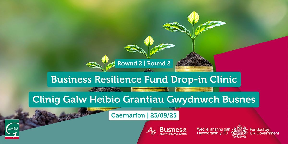 Clinig Cronfa Gwydnwch Busnes | Business Resilience Fund Clinic- Caernarfon